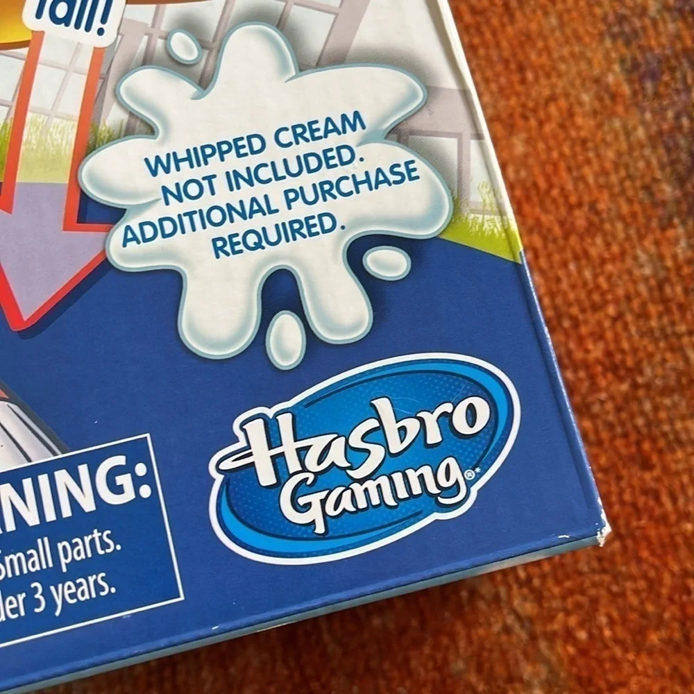 Brand New Hasbro Pie Face Sky High! Whipped Cream Game Kids Family Game Night